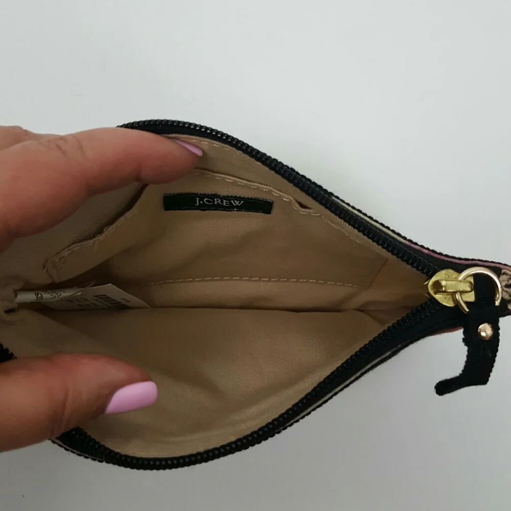 J.Crew women cosmetic bag New